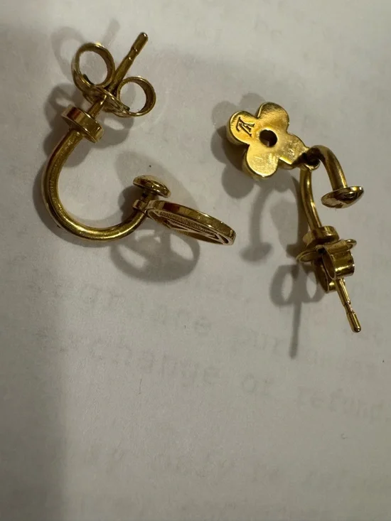 Authentic LV Louis Vuitton Blooming Earrings m64859 - Picture 11 of 11